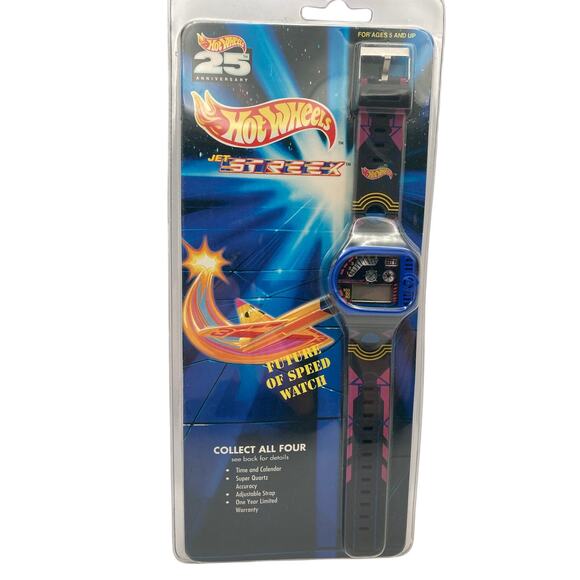 Hot Wheels Vintage 25th Anniversary Jet Streek Future of Speed Watch 1993 NIP - Picture 1 of 7